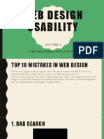 Web Design Usability: Syed Muhammad Junaid Hassan