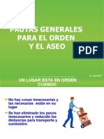 Orden y Aseo Pautas Generales ARL