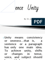 Sentence Unity