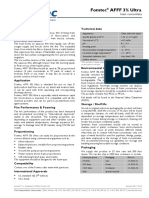 Fomtec AFFF 3% Ultra: Description Technical Data