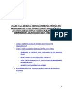 Análisis de Las Conductas Disciplinarias, Penales y Fiscales Más Frecuentes