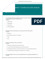 NCM116 Module 3 Cerebrovascular disease Quiz