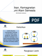 Sesi 7. Kelistrikan, Kemagnetan Dan Bumi Alam Semesta