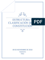 Estructura y Clasificacion de La Constitucion Perú