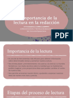 La Importancia de La Lectura en La Redacción