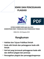 Minggu 2 - ETIKA AKADEMIK DAN PENCEGAHAN PLAGIASI