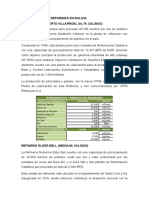 CLASIFICACION DE REFINERIAS EN BOLIVIA