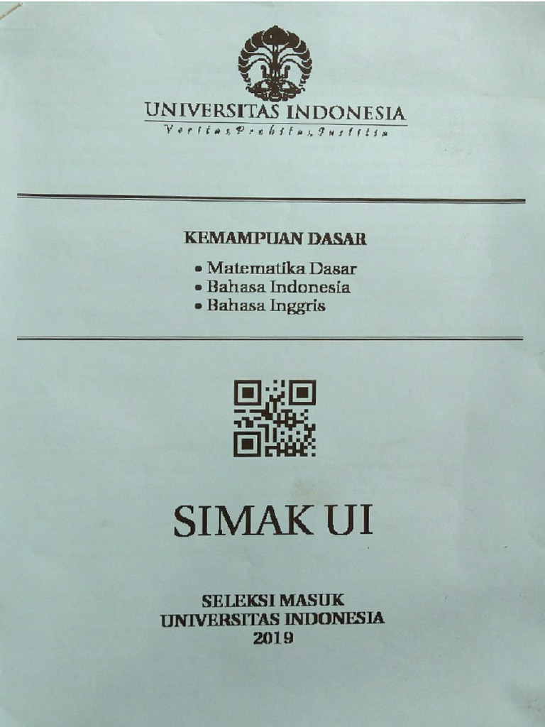 Kemampuan Dasar SIMAK UI 2019 | PDF