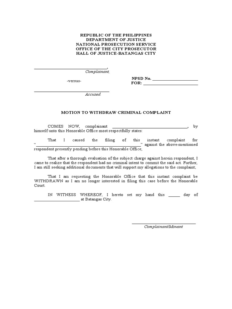motion-to-withdraw-criminal-complaint-blank-pdf