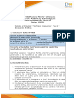 Guía de Actividades y Rúbrica de Evaluación - Unidad 2 - Fase 2 - Incubación de Ideas