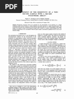 Measurement of The Resistivity of A Thin Square Sample With A Square Four-Probe Array?