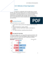 Unit 3: Methods of Data Organization: Activating Prior Knowledge