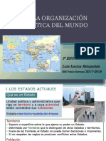 T2. La Organización Política Del Mundo: Luis Lecina Estopañán 3º ESO