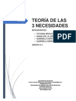 Teoria de Las 3 Necesidades