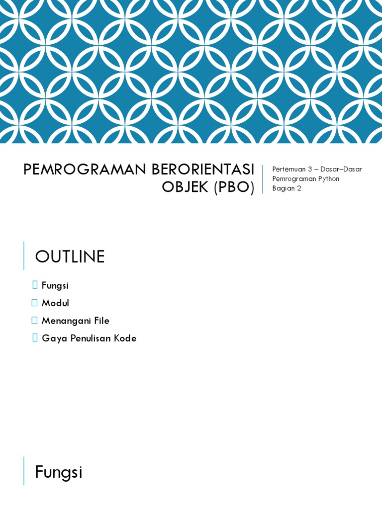 03 - Dasar-Dasar Pemrograman Python Bagian 2 | PDF