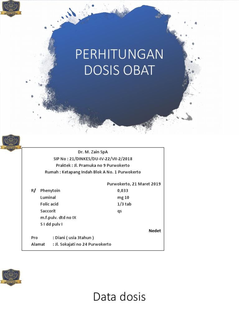 Perhitungan Dosis Obat | PDF