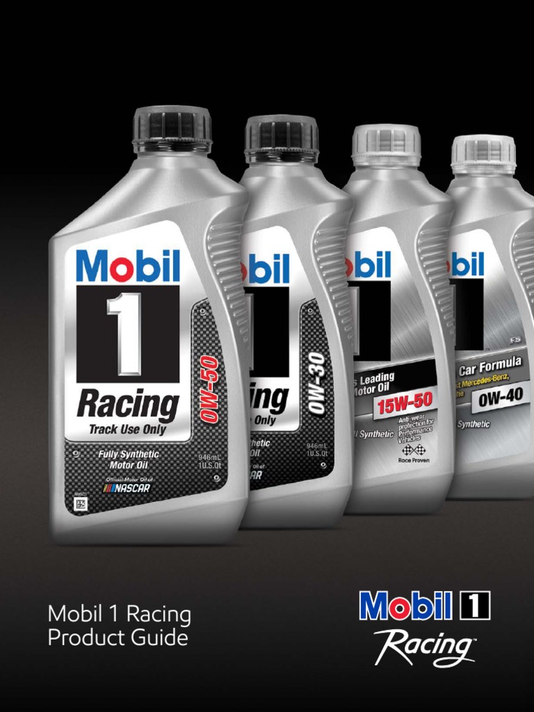 Mobil 1 Racing Product Guide | PDF | Motor Oil | Land Vehicles