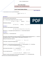 Section 2-10: The Definition of The Limit - Practice Problems Solutions