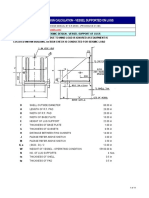 Sample Design Calculation - Vessel Supported On Lugs