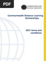 Commonwealth Distance Learning Scholarships