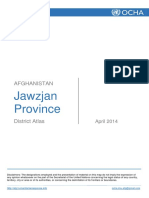 AFGHANISTAN: Jawzjan Province Reference Map