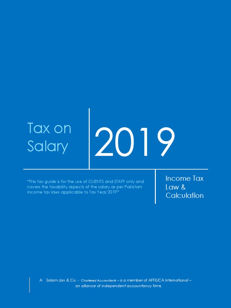 Tax On Salary: Income Tax Law & Calculation | PDF | Payroll Tax | Taxes
