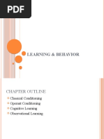 Chapter 3 - Learning & Behavior