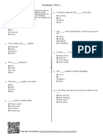 85 - Grammar Test 1