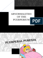 Abnormalities of The Puerperium