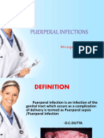 Puerperal Infections: Mrs - Jagadeeswari.J M.SC (N)