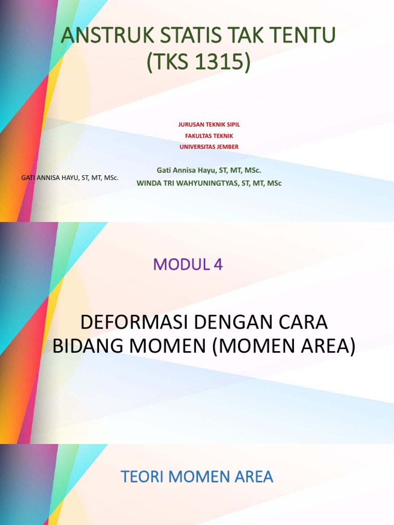 Teori Momen Area dalam Deformasi Balok | PDF