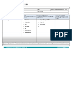 Job Safety Analysis (JSA) : Each JSA Must Be Site Specific