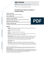 HHS Public Access: Low Serum 25-Hydroxyvitamin D at Critical Care Initiation Is Associated With Increased Mortality