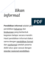 Pendidikan Informal - Wikipedia Bahasa Indonesia, Ensiklopedia Bebas