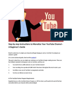 Step by Step Instructions To Monetize Your YouTube Channel