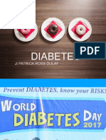 Diabetes: Ji Patrick Ross Dulay