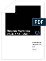 Strategic Marketing Case Analysis: Submitted by