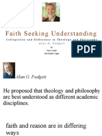 Faith Seeking Understanding: Collegiality and Difference in Theology and Philosophy