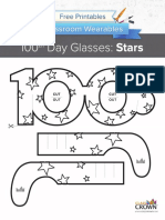 100 Th Day of School Glasses Stars