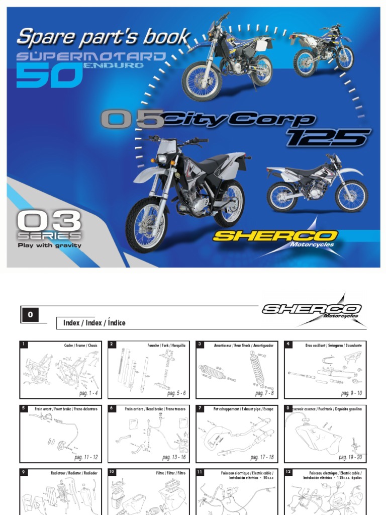 Bouchon de Réservoir SHERCO Racing Bleu Enduro Box