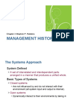 Management History: Chapter 2 Stephen P. Robbins