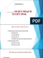 Chương 2 - Mô hình quy hoạch tuyến tính