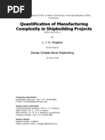 Quantification of Manufacturing Complexity in Shipbuilding Projects 31-5