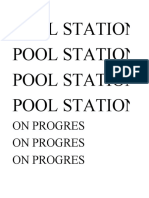 Pool Station Pool Station Pool Station Pool Station: On Progres On Progres On Progres