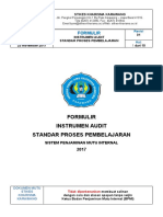 (TARYANA)INSTRUMEN AUDIT STANDAR PROSES PEMBELAJARAN