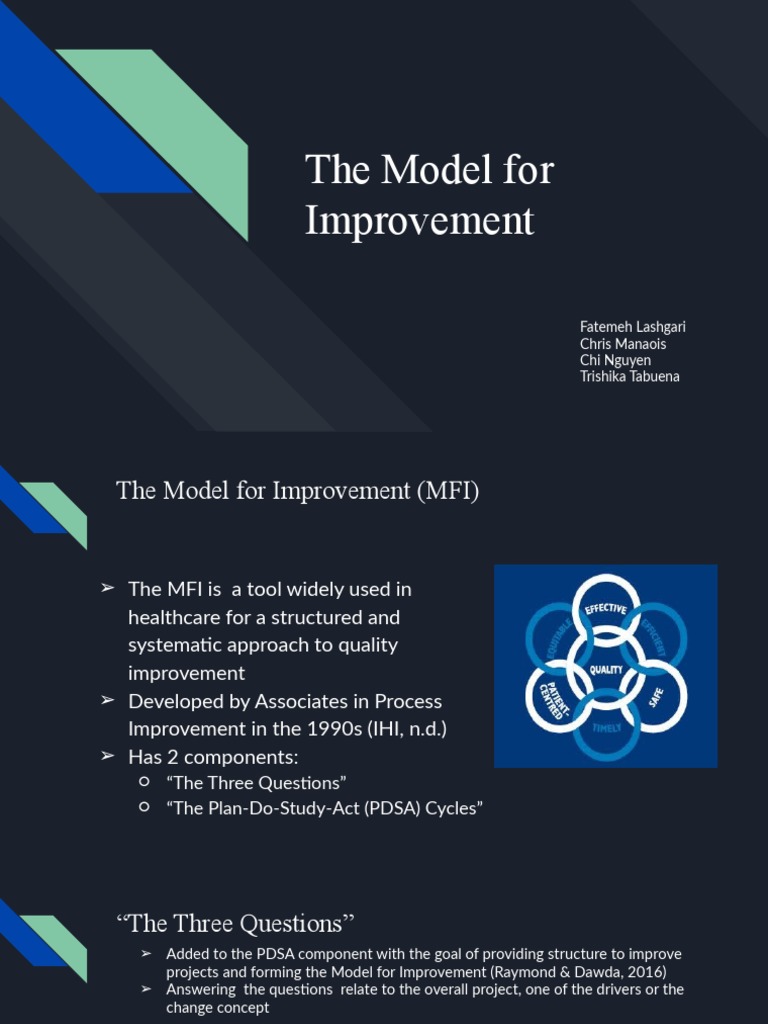 Model for Improvement in Healthcare | PDF | Sampling (Statistics ...