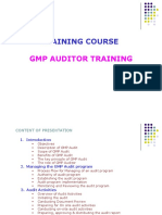 Gmp Auditor Training Course