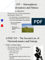 ATMS 305 - Atmospheric Thermodynamics and Statics: - Today's Lecture Objectives