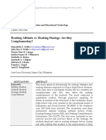 Reading Attitude vs. Reading Strategy: Are They Complementary?