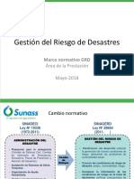 Gestión Del Riesgo de Desastres GRD SUNASS